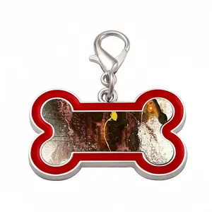 Rust A Dog Bone Keychain