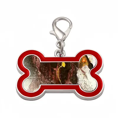 Rust A Dog Bone Keychain