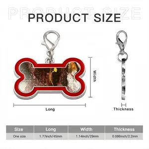 Rust A Dog Bone Keychain