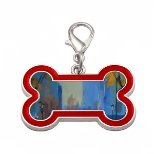 Sunny Day Dog Bone Keychain