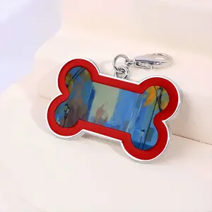 Sunny Day Dog Bone Keychain