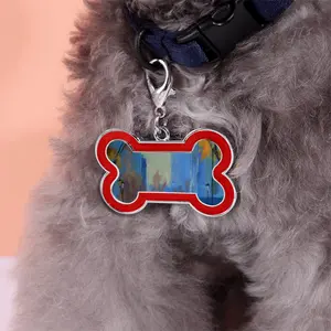 Sunny Day Dog Bone Keychain