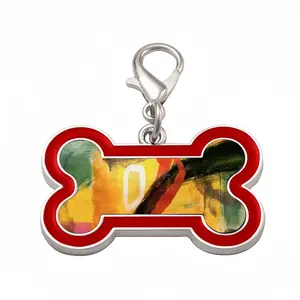 Dual 9 Dog Bone Keychain