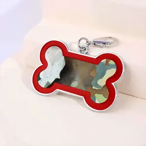 Beach Day Dog Bone Keychain