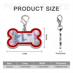 The Story Of My Life Marylin Monroe Dog Bone Keychain