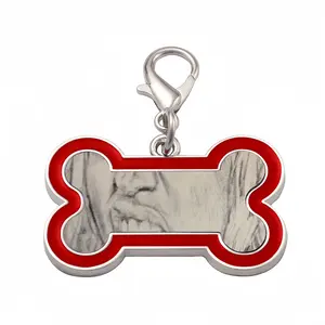 Nicki Minaj Portrait Dog Bone Keychain