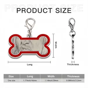 Nicki Minaj Portrait Dog Bone Keychain