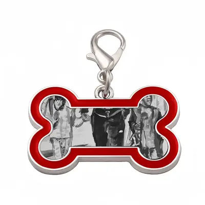 Black Fathers Matter Dog Bone Keychain