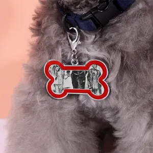 Black Fathers Matter Dog Bone Keychain