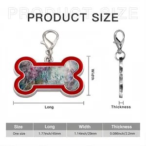 The Source Of The River Dog Bone Keychain