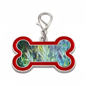 Olive Trees At Dusk Dog Bone Keychain