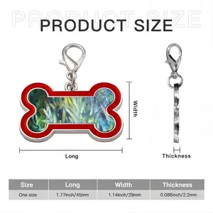 Olive Trees At Dusk Dog Bone Keychain