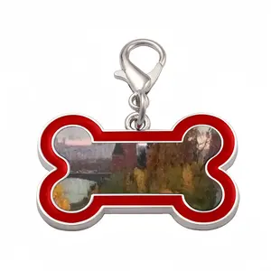 Autumn In The Kremlin Dog Bone Keychain