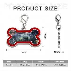 Sunrise Over The Blue Mountains Dog Bone Keychain