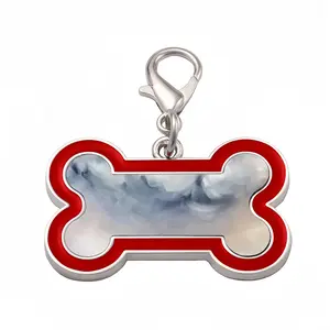 Matchstick Sky Dog Bone Keychain