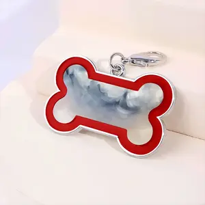 Matchstick Sky Dog Bone Keychain