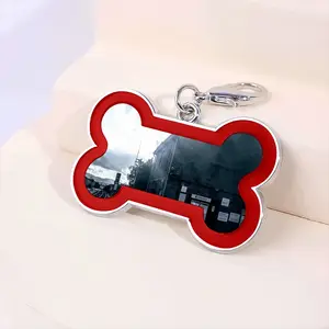 Far North Line Georgemas Station House Dog Bone Keychain