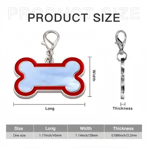 View To Inverness Dog Bone Keychain