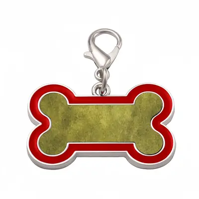 Asparagus Abstract Dog Bone Keychain