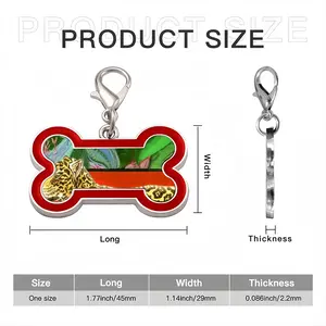 The King Of The Jungle Dog Bone Keychain