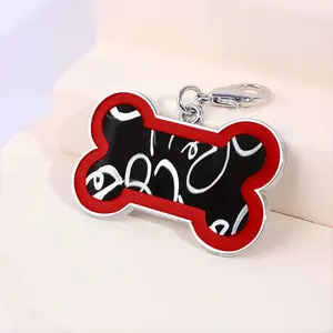 Chalkboard Memories Dog Bone Keychain