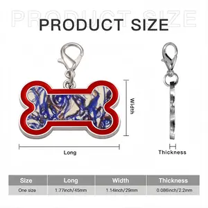 Repetition Repetition Dog Bone Keychain