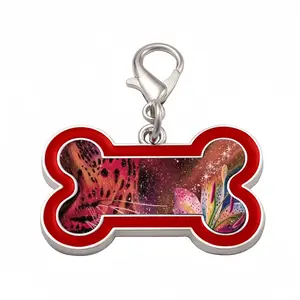 Nature Of The Universe Dog Bone Keychain