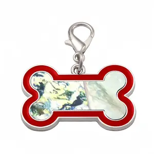 Nature Vs Culture Dog Bone Keychain