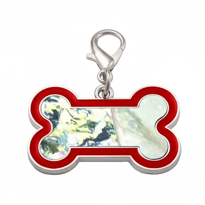 Nature Vs Culture Dog Bone Keychain