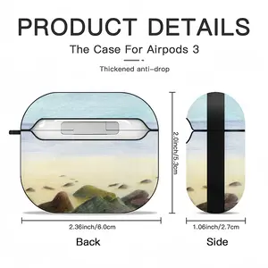 Beach With Stones Airpods 3 Case (Hard Shell, Black)