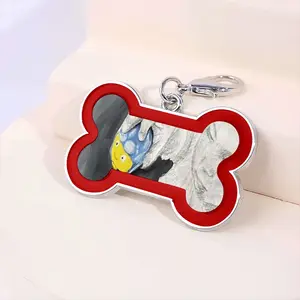 Fat Boy Dog Bone Keychain