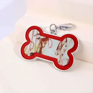 Circus 3 Dog Bone Keychain