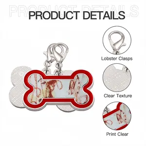 Circus 3 Dog Bone Keychain