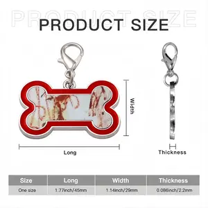 Circus 3 Dog Bone Keychain