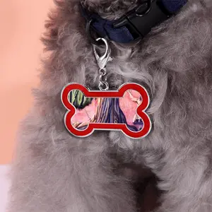 Anguish Dog Bone Keychain