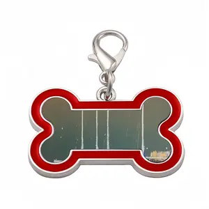 Sailboats F Dog Bone Keychain