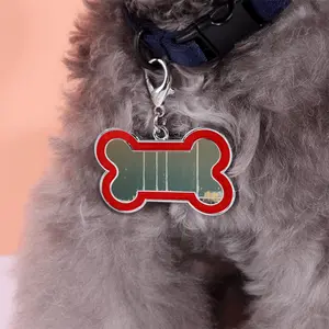 Sailboats F Dog Bone Keychain