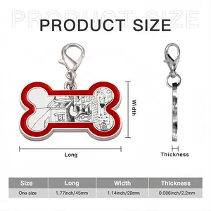 Untitled Dog Bone Keychain