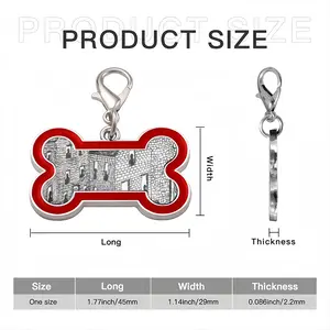 You Are Being Watched 2 Dog Bone Keychain