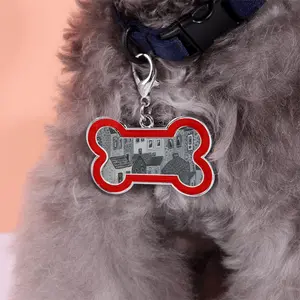 You Are Being Watched 3 Dog Bone Keychain