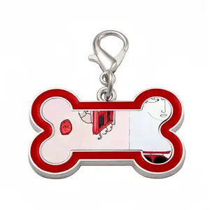 Dream House Dog Bone Keychain