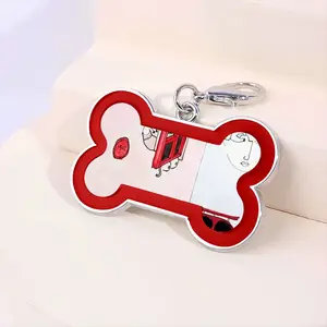 Dream House Dog Bone Keychain