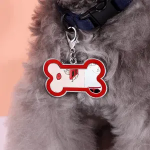 Dream House Dog Bone Keychain