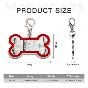 Trees Dog Bone Keychain