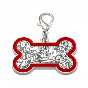 Battleground Dog Bone Keychain