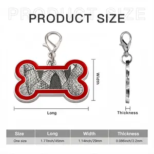 Party Time Dog Bone Keychain