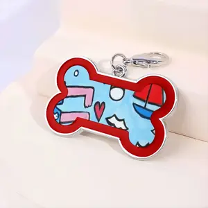 Seaside Dog Bone Keychain