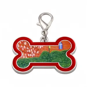 Verdant Curtain Dog Bone Keychain