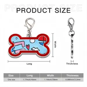 Seaside Dog Bone Keychain