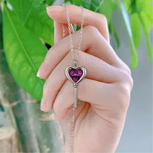 Dubitatif Heart Shaped Key Necklace